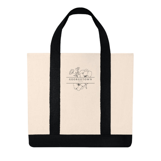 "Georgetown Local" Embroidered Market Tote